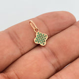 Dije Trebol 0.95gr / 1.5cm / Oro Rosa 18K &