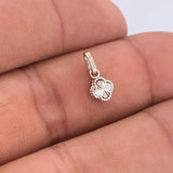 Dije Trebol 0.45gr / 1cm / Oro Blanco 18K &