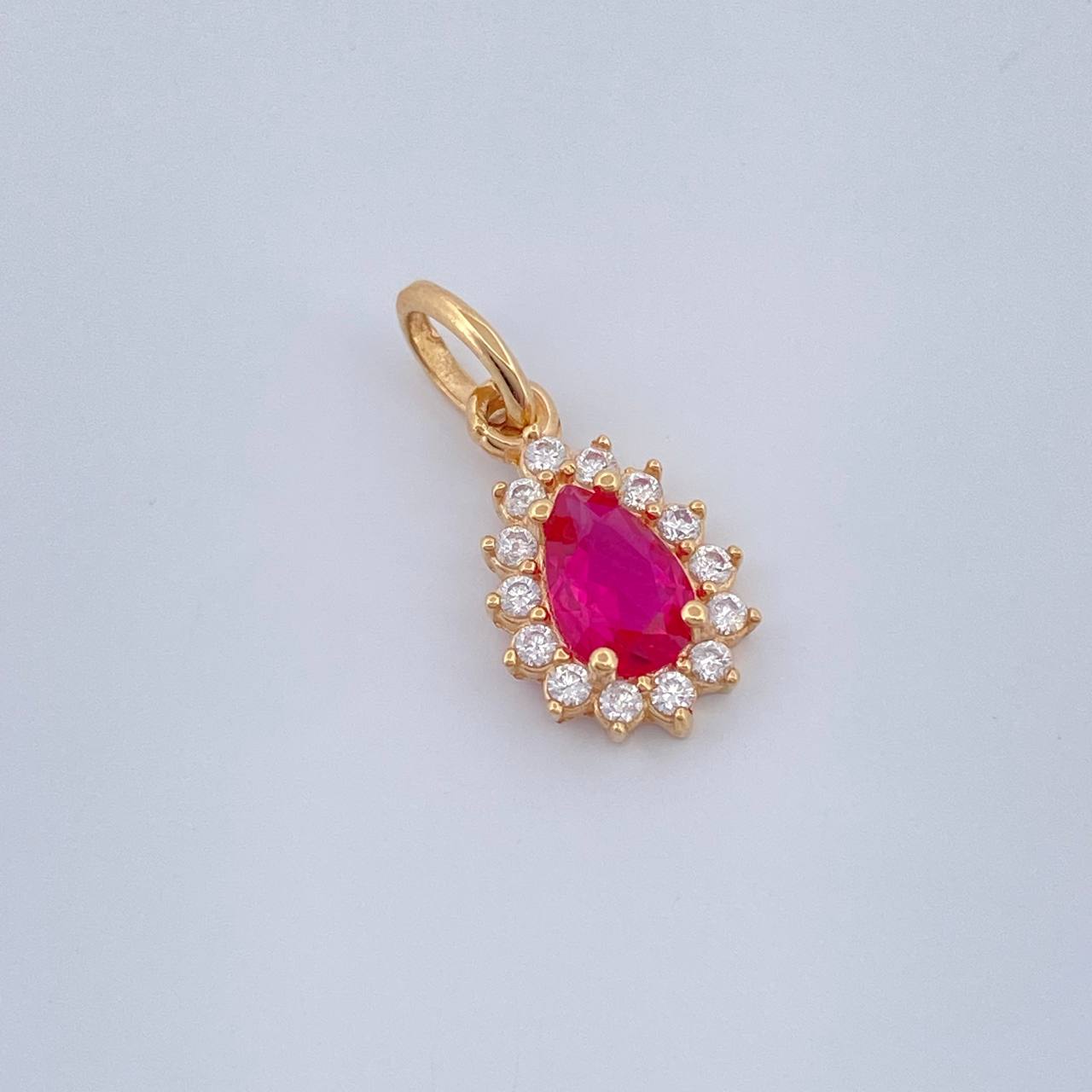 Dije Halo Gota 0.75gr / 1.5cm / Oro Amarillo 18K &