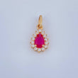 Dije Halo Gota 0.75gr / 1.5cm / Oro Amarillo 18K &