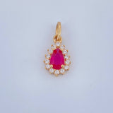 Dije Halo Gota 0.75gr / 1.5cm / Oro Amarillo 18K &