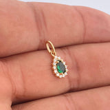 Dije Halo Gota 0.7gr / 1.5cm / Oro Amarillo 18K &
