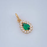 Dije Halo Gota 0.7gr / 1.5cm / Oro Amarillo 18K &