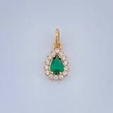 Dije Halo Gota 0.7gr / 1.5cm / Oro Amarillo 18K &