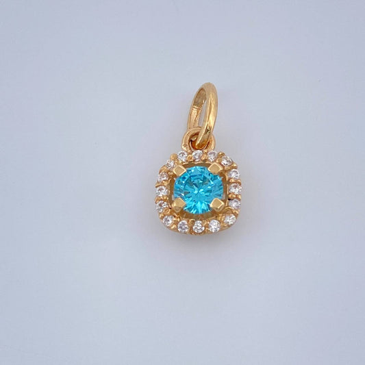 Dije Halo Tupido 0.85gr / 0.85cm / Oro Amarillo 18K &