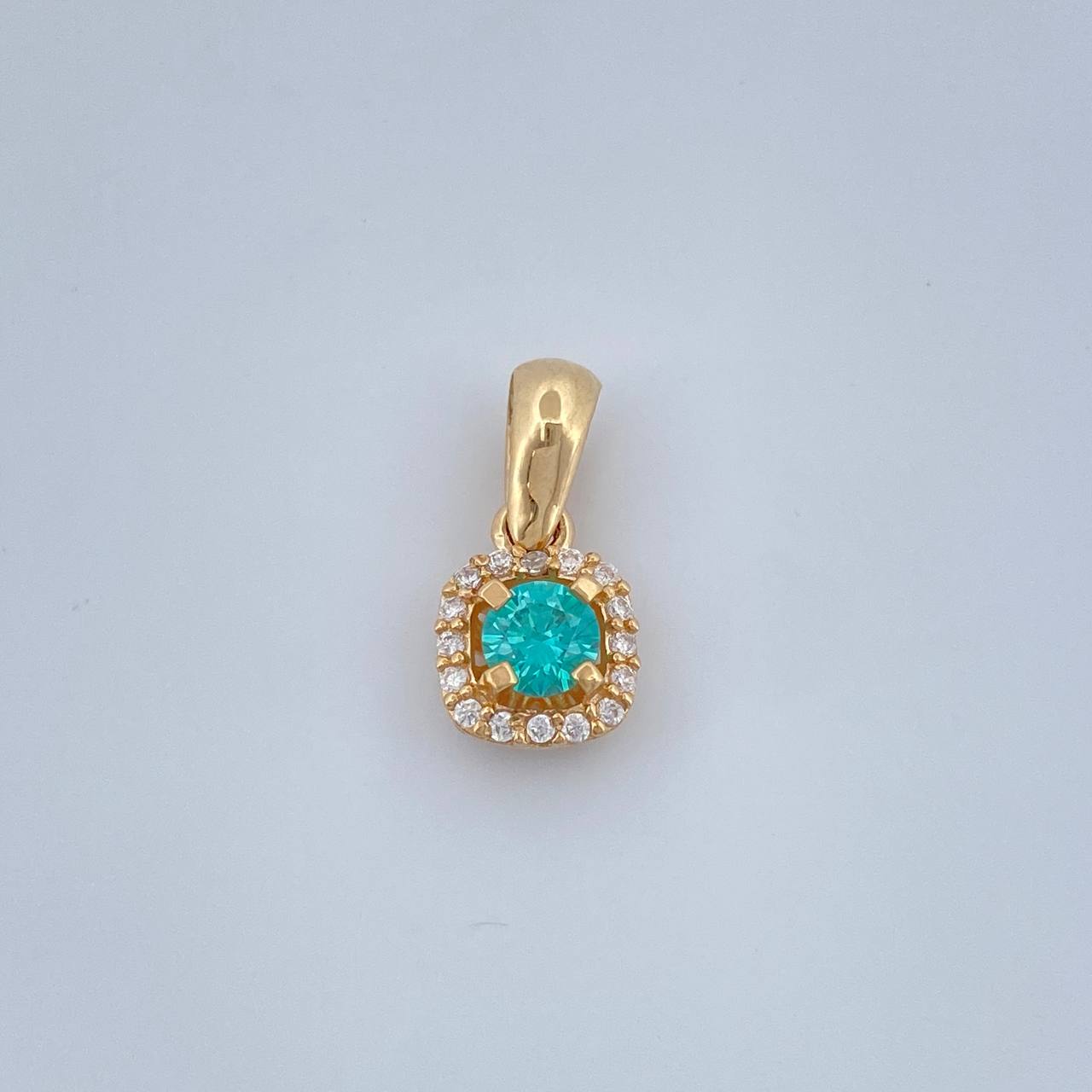 Dije Halo Tupido 1.1gr / 1.4cm / Oro Amarillo 18K &