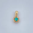 Dije Halo Tupido 1.1gr / 1.4cm / Oro Amarillo 18K &