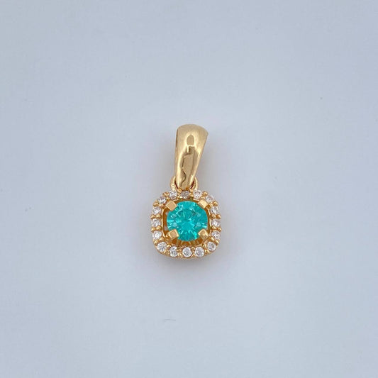Dije Halo Tupido 1.1gr / 1.4cm / Oro Amarillo 18K &