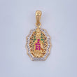Dije Virgen de Guadalupe 2.8gr / 2.5cm / Dos Oros Amarillo Blanco 18K &