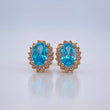 Topos Halo Ovalado 1.55gr / Oro Amarillo 18K &