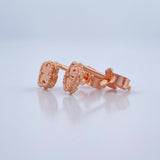 Topos Trebol 1.15gr / Oro Rosa 18K &