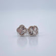 Topos Trebol 1.25gr / Oro Blanco 18K &