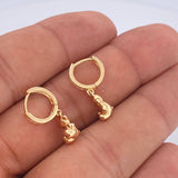 Candongas Oso 2.75gr / 2cm / Oro Amarillo 18K &