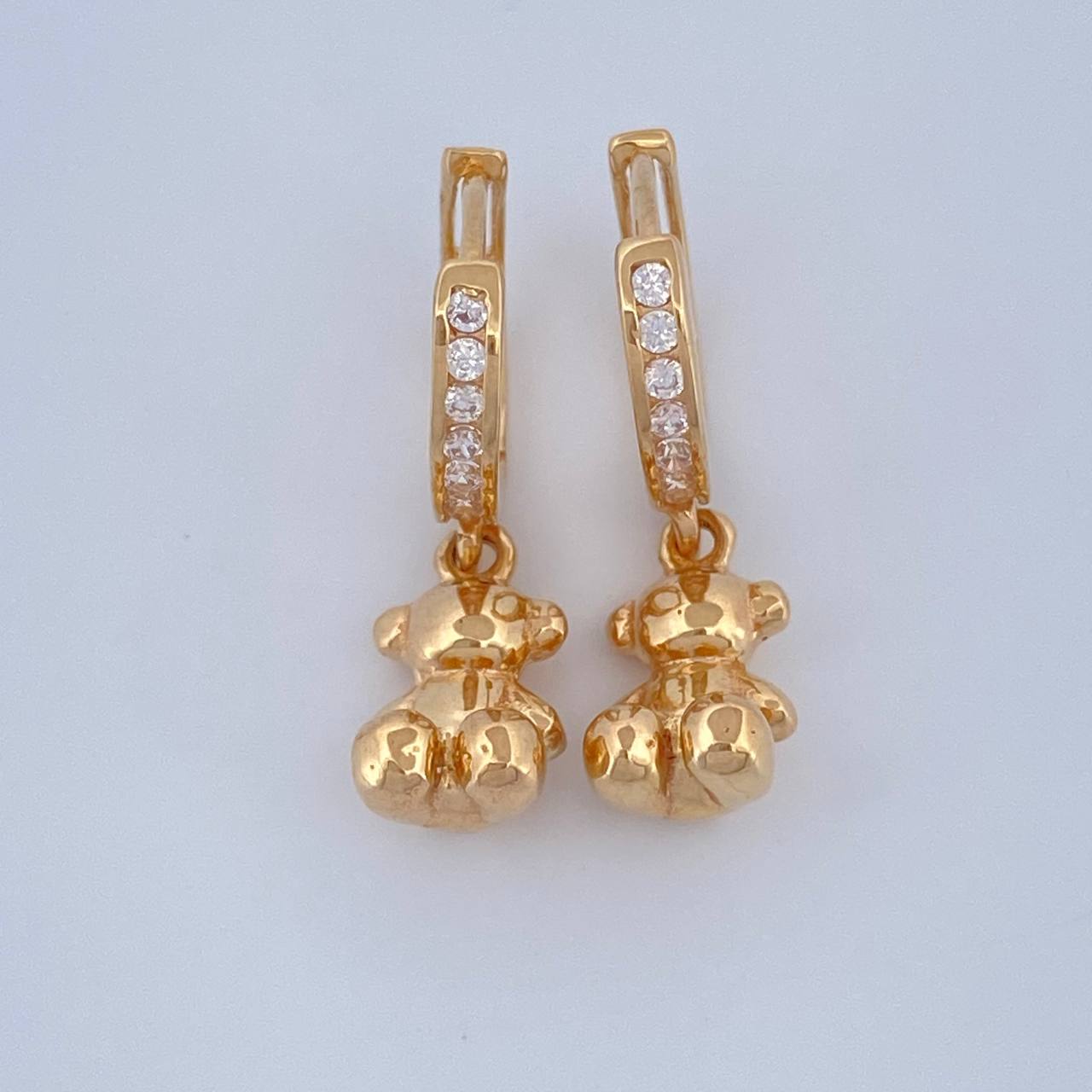 Candongas Oso 2.75gr / 2cm / Oro Amarillo 18K &