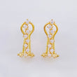 Topos Omega zig zag 2.6gr / 1.7cm / Oro Amarillo 18K