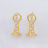 Topos Omega zig zag 2.6gr / 1.7cm / Oro Amarillo 18K