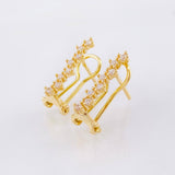 Topos Omega zig zag 2.6gr / 1.7cm / Oro Amarillo 18K