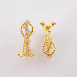 Topos Omega zig zag 2.6gr / 1.7cm / Oro Amarillo 18K