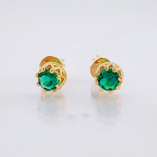 Topos Piedra Ocho Garras 1.45gr / 5.2mm Oro Amarillo 18K