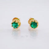 Topos Piedra Ocho Garras 1.45gr / 5.2mm Oro Amarillo 18K
