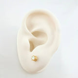 Piercing Piedra Ocho Garras 0.65gr / 4.2mm Oro Amarillo 18K *