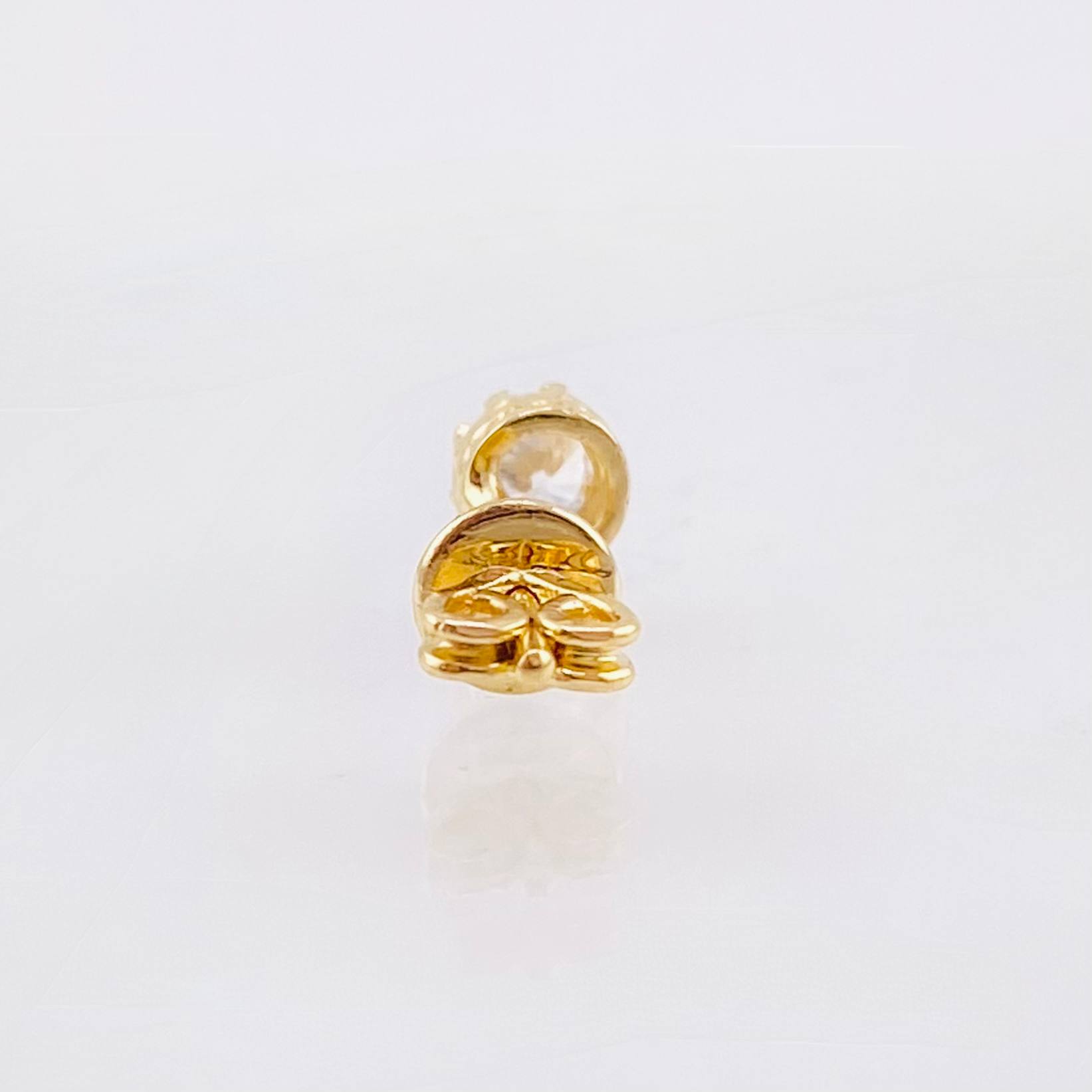 Piercing Piedra Ocho Garras 0.65gr / 4.2mm Oro Amarillo 18K *