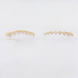 Topos Estela De Estrellas 1.9gr / 2.5cm / Oro Amarillo 18K *
