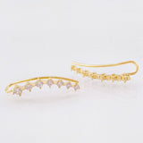 Topos Estela De Estrellas 1.9gr / 2.5cm / Oro Amarillo 18K *