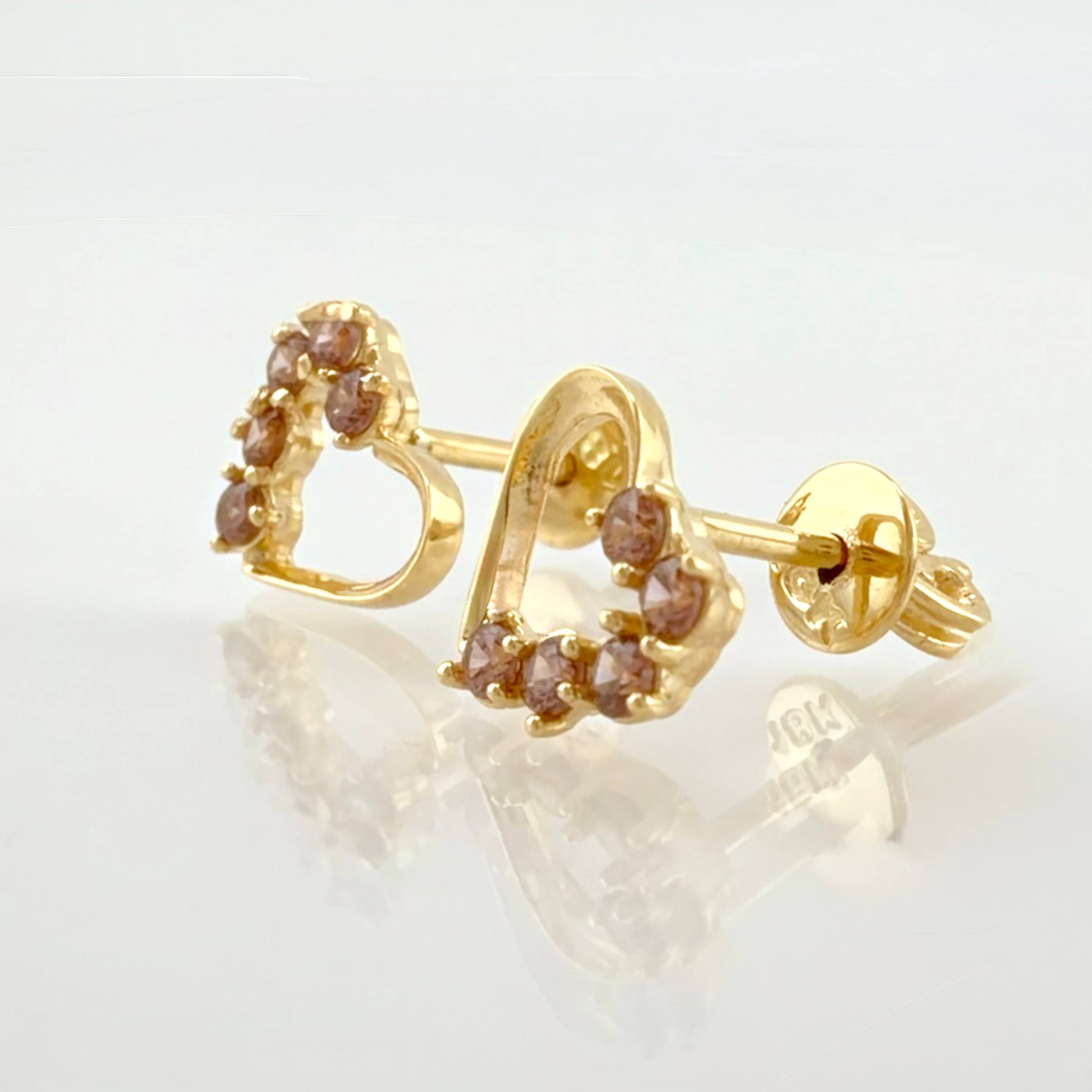 Topos Corazon Medio 1.55gr / 8mm Oro Amarillo 18K *