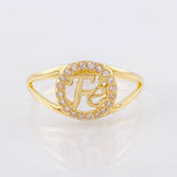 Anillo Fé 1.85gr / T7 3/4 / Oro Amarillo 18K *