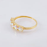 Anillo Cristal de Luna 2.1gr / T6 1/4 / Oro Amarillo 18K ©