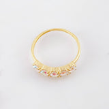 Anillo Cristal de Luna 2.1gr / T6 1/4 / Oro Amarillo 18K ©