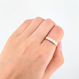 Anillo Cristal de Luna 2.1gr / T6 1/4 / Oro Amarillo 18K ©