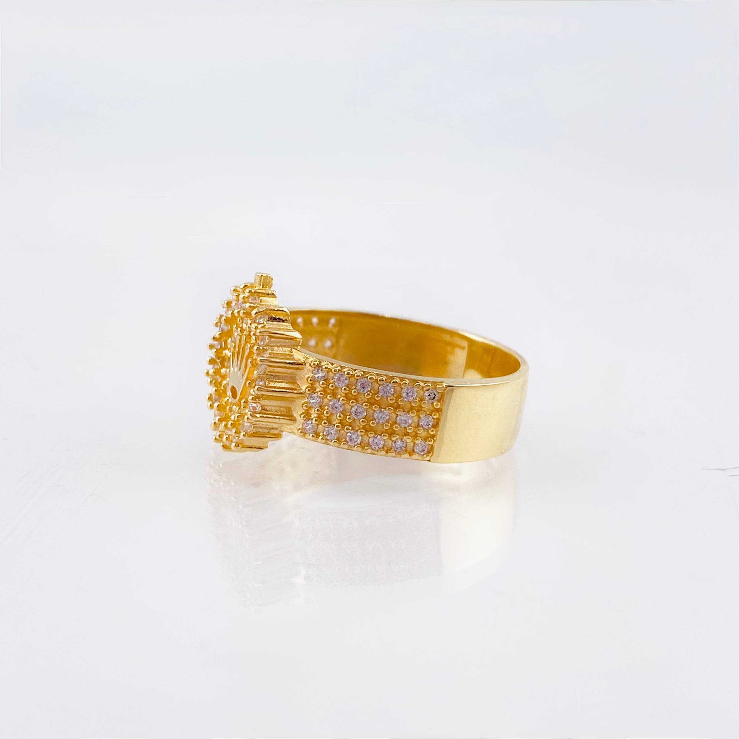 Anillo Corona Rx 5.25gr / T7 1/2 / Oro Amarillo 18K ©