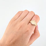 Anillo Corona Rx 5.25gr / T7 1/2 / Oro Amarillo 18K ©