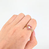 Anillo Carril Corazones  2.45gr / T6 1/2 / Oro Amarillo 18K ©