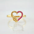 Anillo Corazon Silueta Infinito 1.8gr / T6 1/4 / Oro Amarillo 18K *