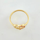 Anillo Corazon Silueta Infinito 1.8gr / T6 1/4 / Oro Amarillo 18K *