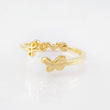 Anillo Mariposa Love 1.95gr / T4 1/2 / Oro Amarillo 18K *