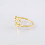 Anillo Mariposa Love 1.95gr / T4 1/2 / Oro Amarillo 18K *