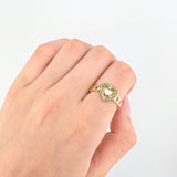 Anillo Carril Corazones 2.35gr / T7 / Oro Amarillo 18K *