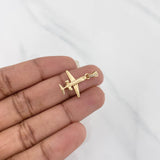 Dije Avión 1.2g / 2cm Oro Amarillo 18K