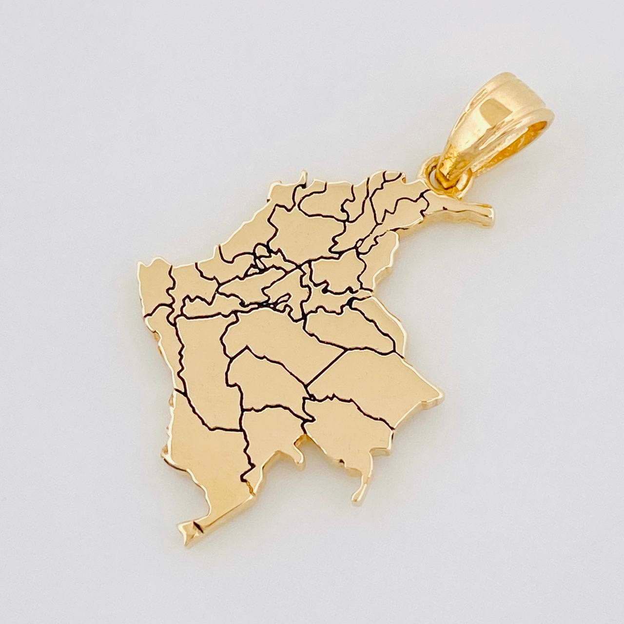 Dije Mapa Colombia 2.25g / 2.6cm Oro Amarillo 18K