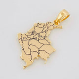 Dije Mapa Colombia 2.25g / 2.6cm Oro Amarillo 18K