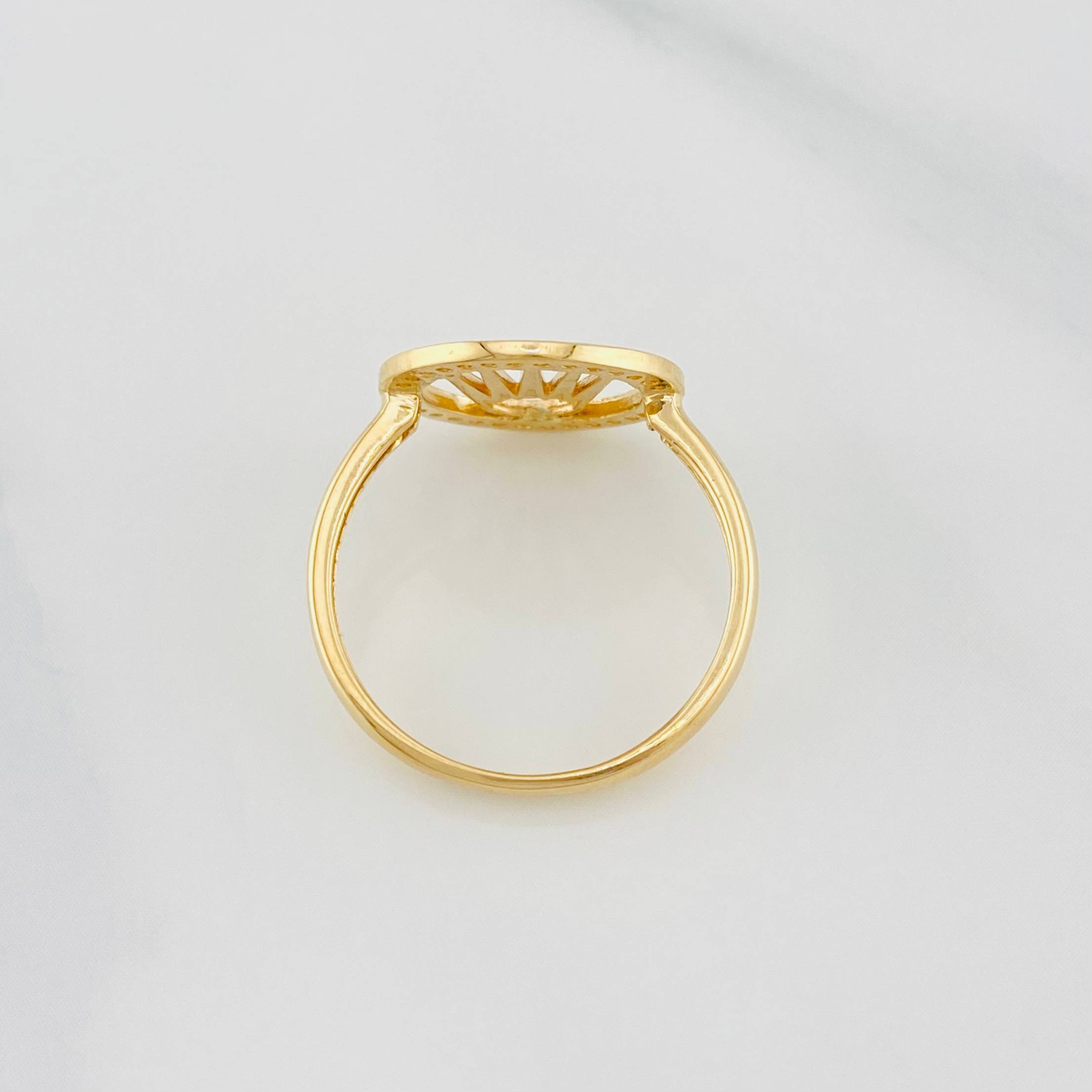 Anillo Corona 2.25g / T7 Oro Amarillo 18K