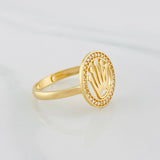 Anillo Corona 2.25g / T7 Oro Amarillo 18K