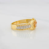 Anillo Correa Corona 3.45g / T7 1/4 Tres Oros 18K