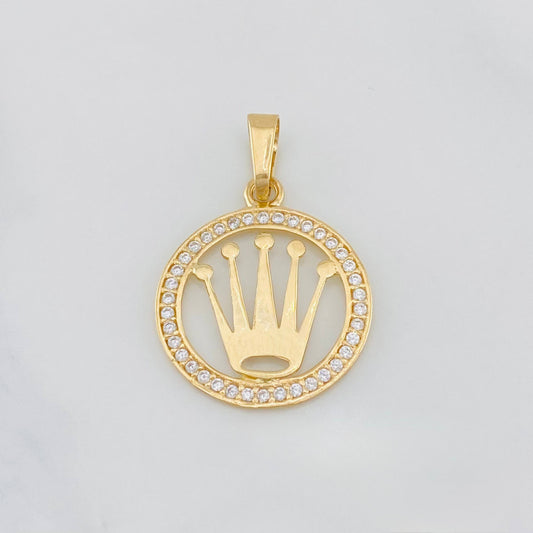 Dije Corona 1.15g / 2.4cm Oro Amarillo 18K