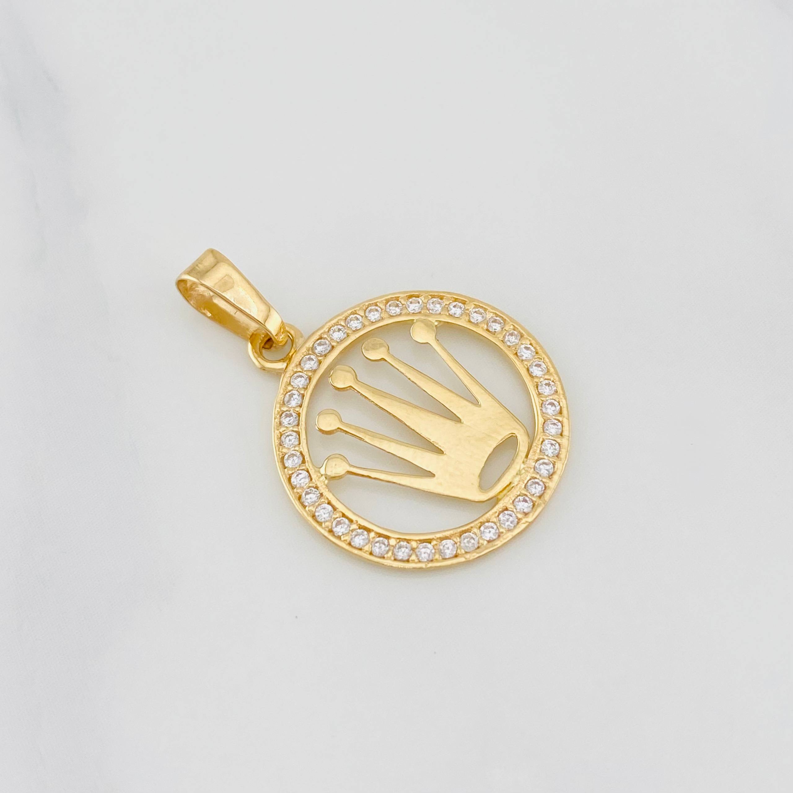 Dije Corona 1.15g / 2.4cm Oro Amarillo 18K