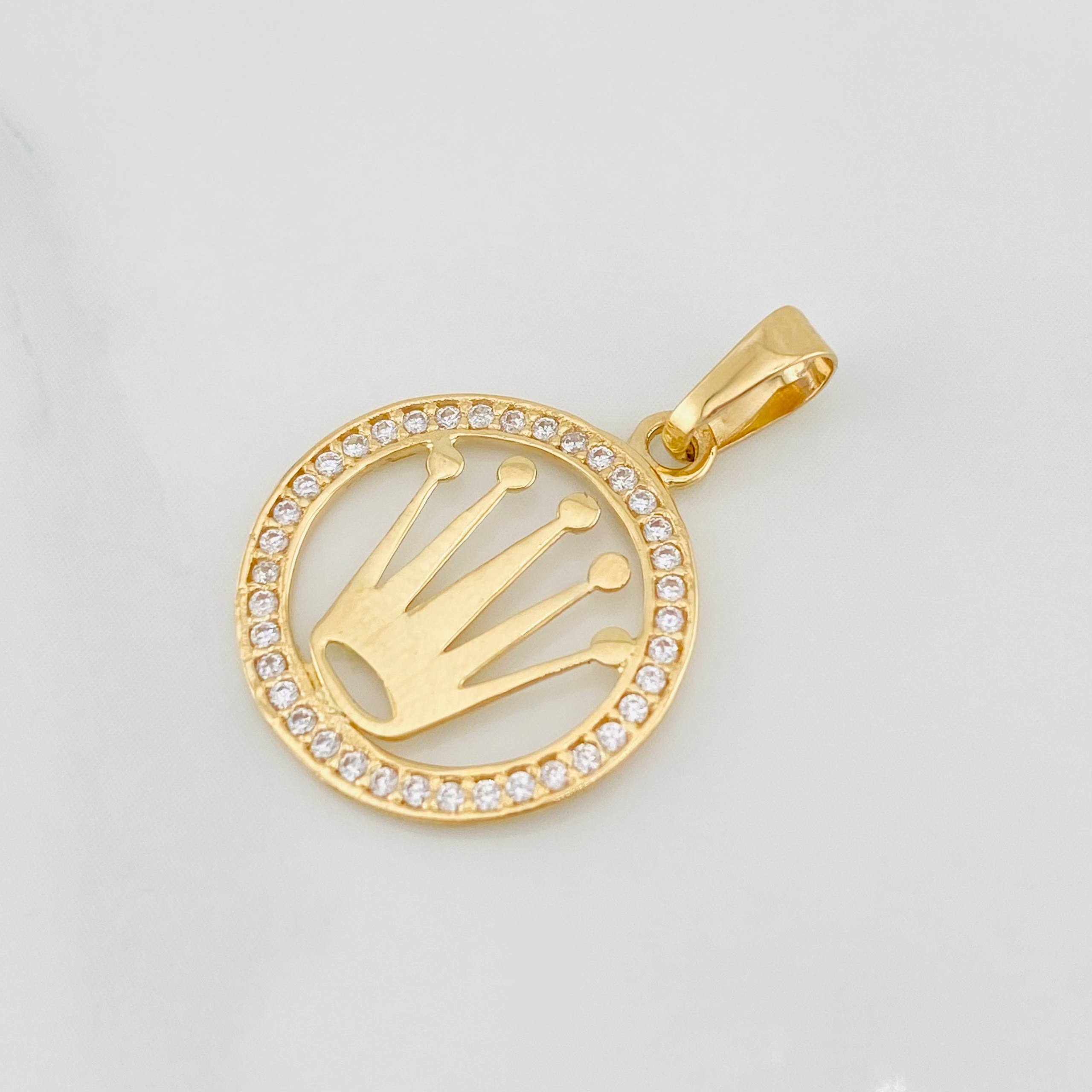 Dije Corona 1.15g / 2.4cm Oro Amarillo 18K